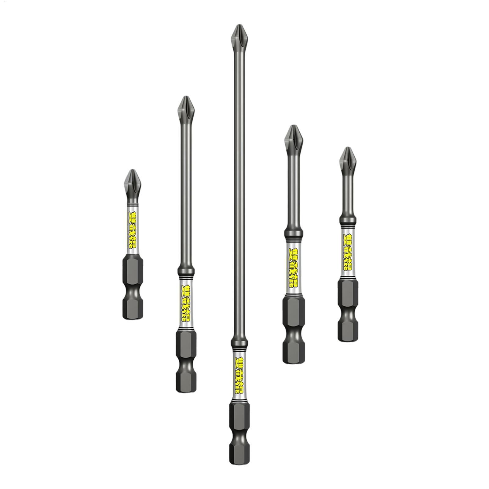 Tools For Garage - ชุดดอกไขควง 5 ชิ้น ชุดเครื่องมือดอกสว่านกันสนิมสำหรับงานหนัก สำหรับใช้ในบ้าน โรงงาน