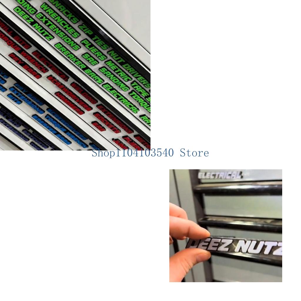 Workshop Tools And Names - 02DC โรงรถเครื่องมือ ป้ายกาว 3D พิมพ์ Polylactic