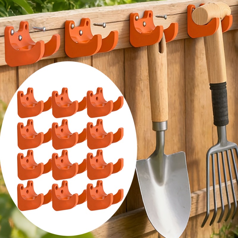 Workshop Tools On Wall - ที่แขวนอุปกรณ์ทำสวนแบบติดผนัง 2-10 ชิ้น สำหรับจัดเก็บจอบ พลั่ว ไม้กวาด