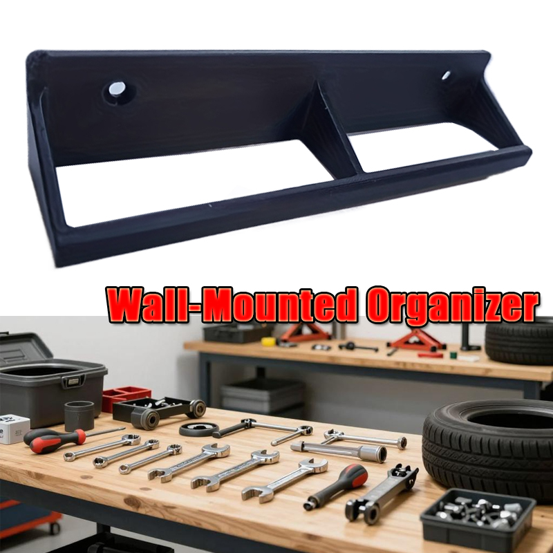 Workshop Tools On Wall - ที่เก็บของติดผนังแบบหนา 1 ชิ้น ดีไซน์ประหยัดพื้นที่ ติดตั้งง่าย โครงสร้างพลาสติกแข็งแรง