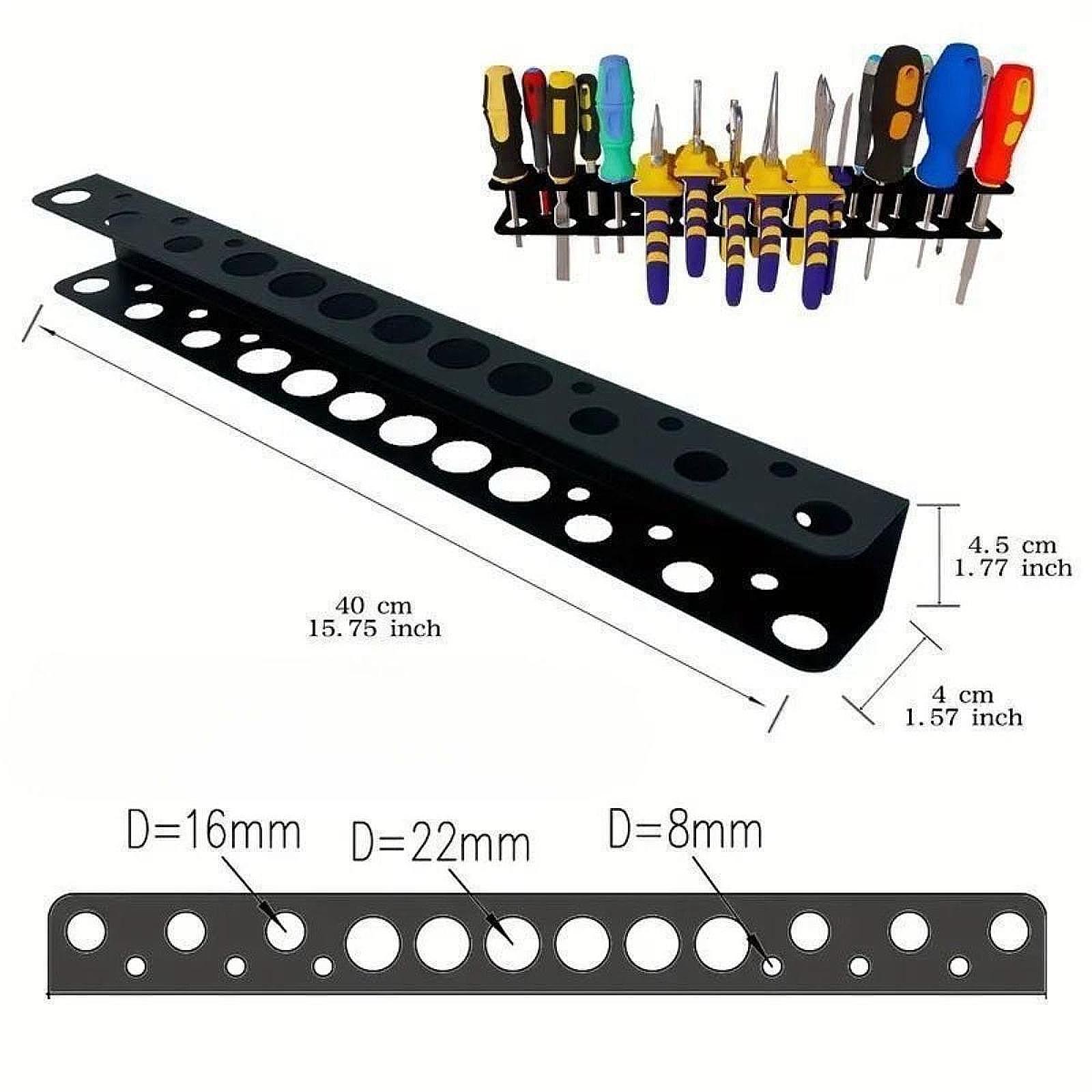 Workshop Tools On Wall - ที่วางไขควงติดผนัง ชั้นวางอเนกประสงค์ ประหยัดพื้นที่ ชั้นวางเครื่องมือลอยตัวสำหรับงานซ่อมแซมในโรงงาน