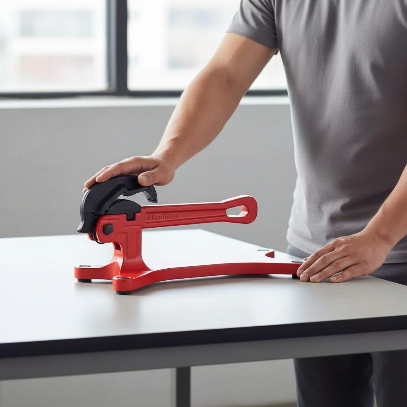 Workshop Tools And Equipment - ประแจจับท่อแบบล็อคตัวเอง ประแจจับท่อแบบปรับได้เองแบบพกพา เครื่องมือช่าง งานหนัก ฟันกันลื่น สำหรับงานในโรงงาน
