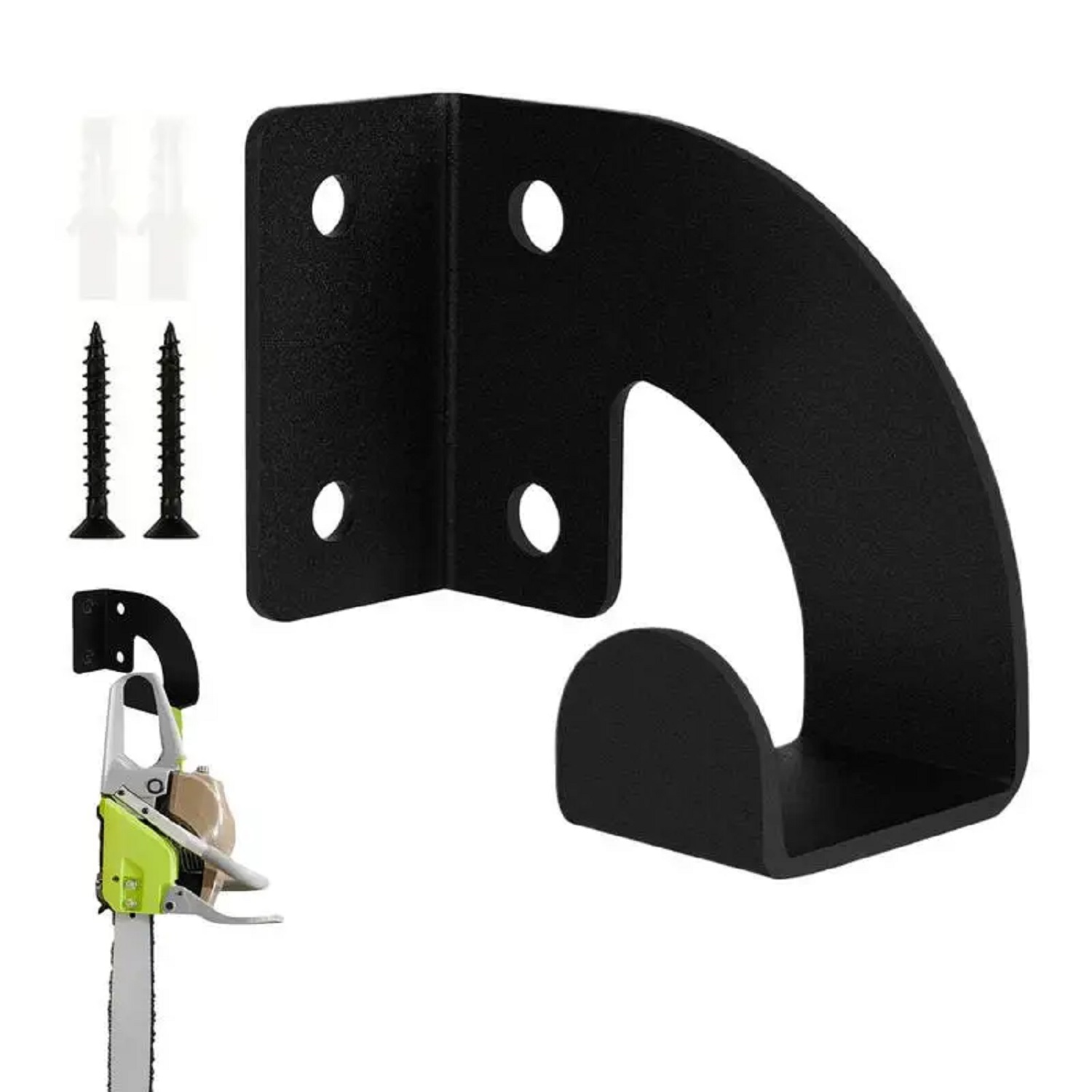 Workshop Tools On Wall - ที่แขวนเลื่อยโซ่โลหะแบบหนาพิเศษสำหรับติดผนัง, ชั้นวางเก็บเครื่องมือในโรงงาน, ที่แขวนสำหรับเครื่องตัดหญ้าในสวน, เครื่องตัดหญ้า และกรรไกรตัดแต่งกิ่งไม้