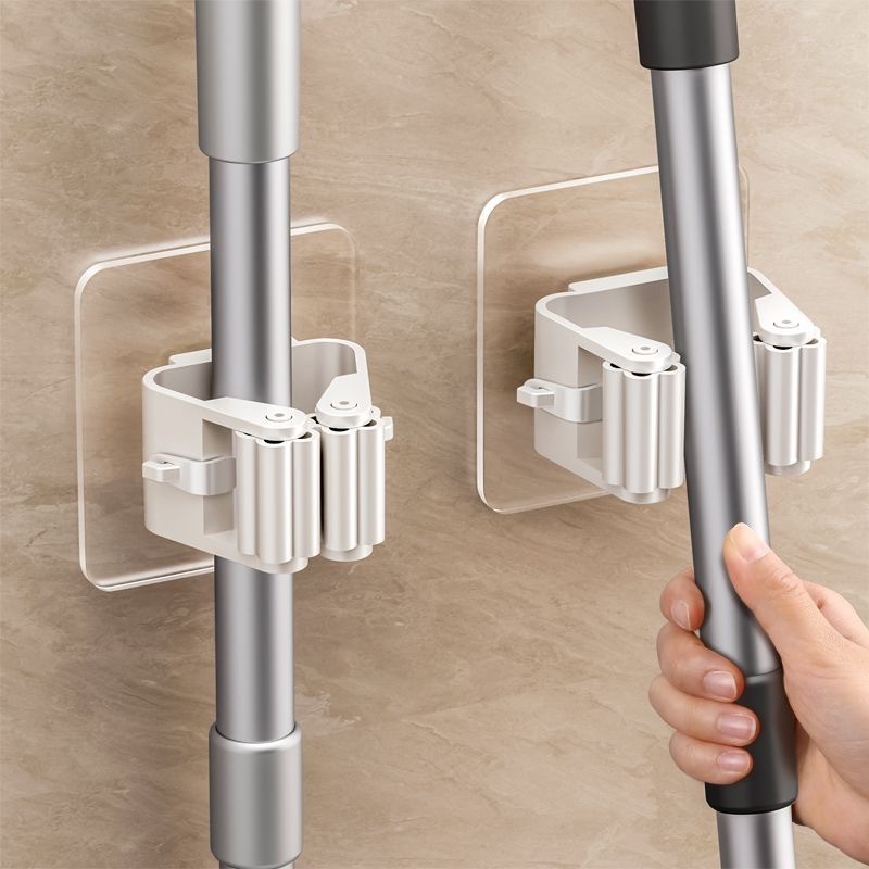 Workshop Tools On Wall - ตะขอแขวนแบบไม่ต้องเจาะผนัง ที่แขวนไม้ถูพื้น ไม้กวาด ตะขอแขวนอุปกรณ์ในครัว ห้องน้ำ อุปกรณ์จัดระเบียบบ้าน