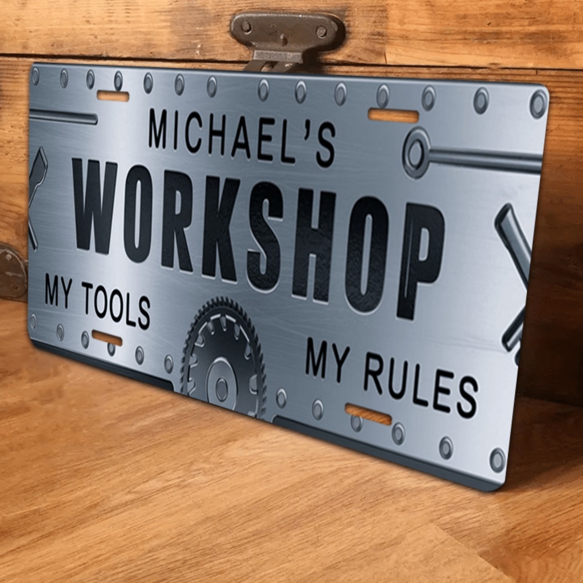 ป้ายอะลูมิเนียมงานฝีมือสลักชื่ - Workshop Tools And Names บทวิจารณ์และราคา