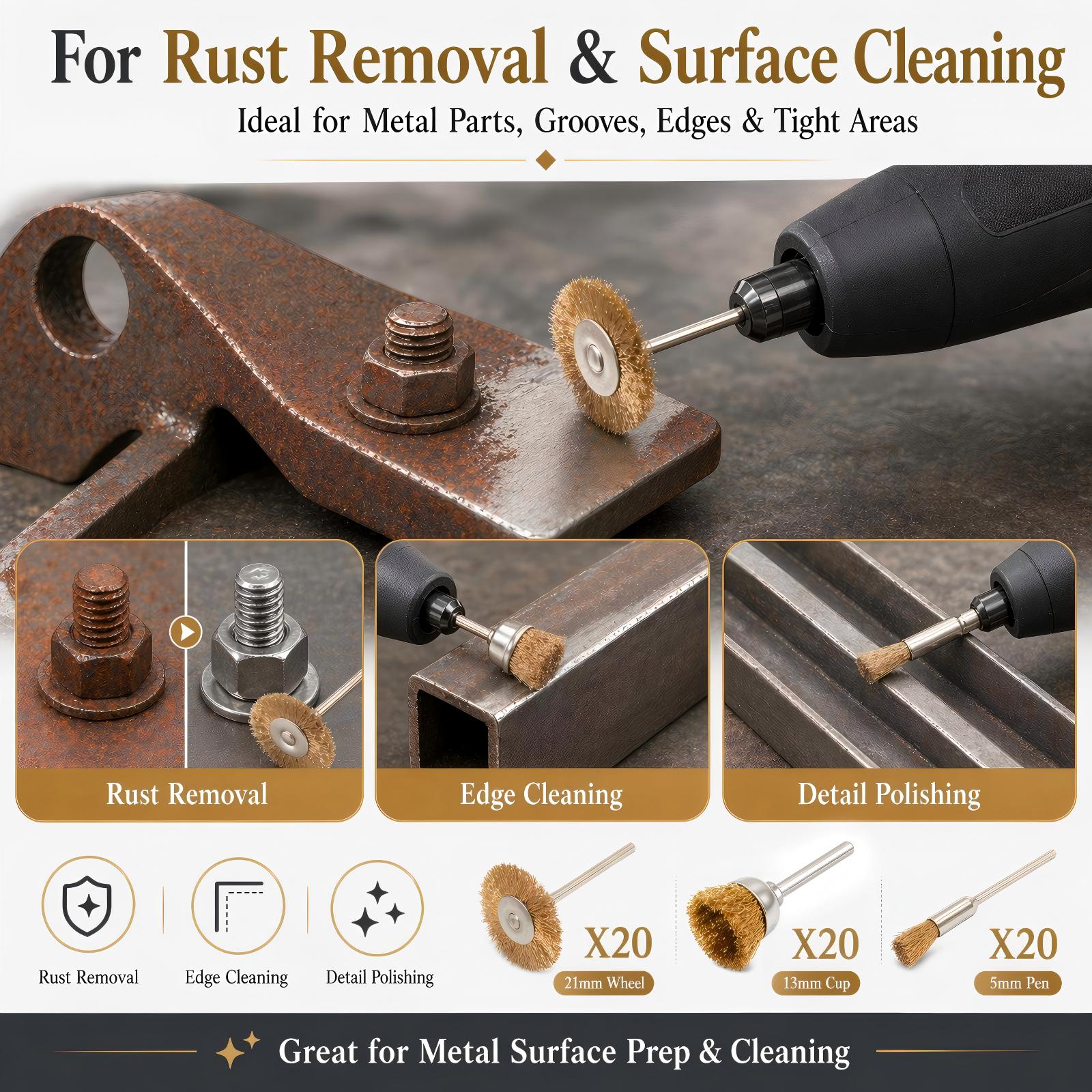 ชุดแปรงลวดทองเหลืองสำหรับทำเคร - Tools Jewelry Making บทวิจารณ์และราคา