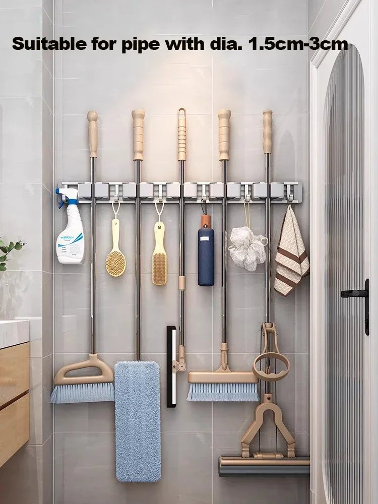 ที่แขวนไม้ถูพื้นและไม้กวาดไม้ถ - Workshop Tools On Wall บทวิจารณ์และราคา