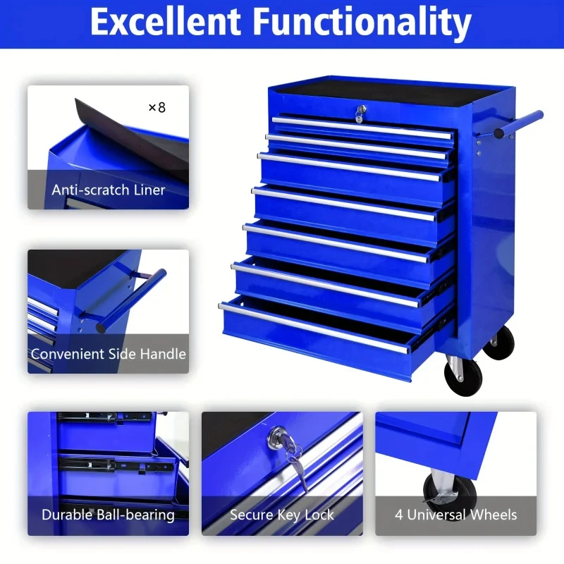 รถเข็นเครื่องมืออเนกประสงค์สีน - Car Workshop Tools Kit บทวิจารณ์และราคา