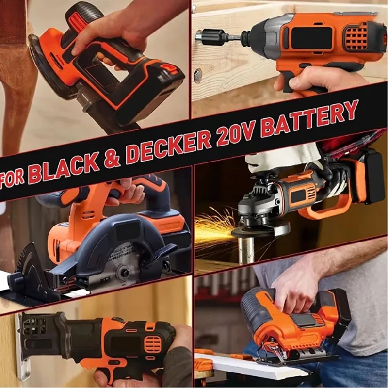 แบตเตอรี่ 18V 3.0Ah 4.0Ah BL20 - Black+Decker Tool 20V Max บทวิจารณ์และราคา