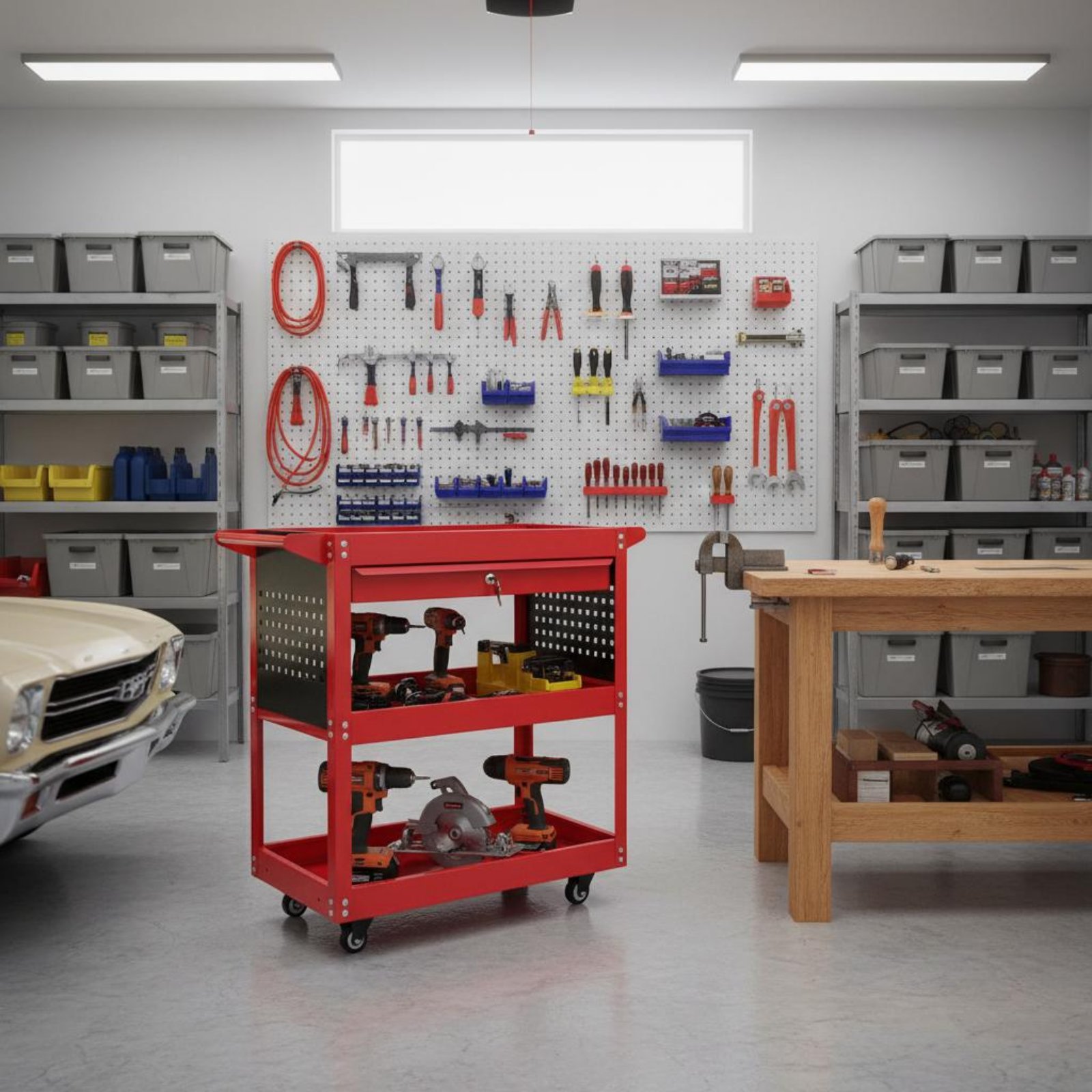 รถเข็นเครื่องมือ 3 ชั้น แผ่นเห - Workshop Tools And Equipment บทวิจารณ์และราคา