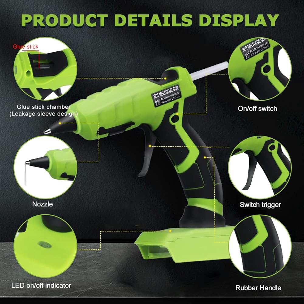 ปืนยิงกาวร้อนไร้สายสำหรับมิลวอ - Black+Decker Tool 20V Max บทวิจารณ์และราคา