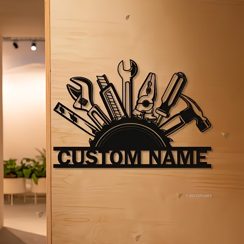 งานศิลปะติดผนังโลหะรูปเครื่องม - Workshop Tools And Names บทวิจารณ์และราคา